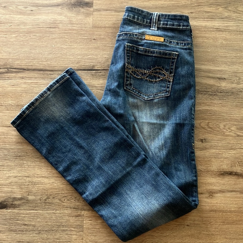 Cowgirl Tuff Women's Boot Cut Jeans - Dark Blue